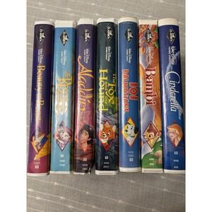 The Classics Walt Disney Black Diamond VHS Video Lot Of 7